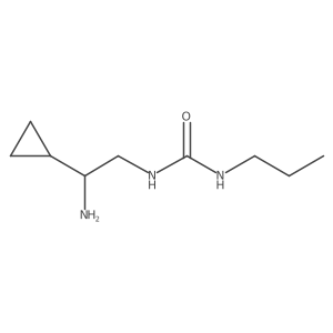 1-(2-Amino-2-cyclopropylethyl)-3-propylurea结构式