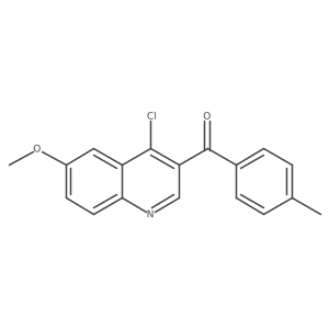 (4-Chloro-6-methoxyquinolin-3-yl)(4-methylphenyl)methanone Structure