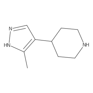 4-(3-methyl-1H-pyrazol-4-yl)piperidine Structure