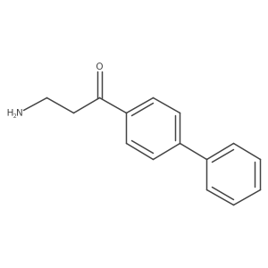 3-Amino-1-(4-phenylphenyl)propan-1-one结构式