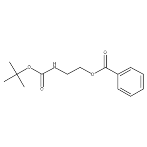 2-[(tert-Butoxycarbonyl)amino]ethyl benzoate结构式