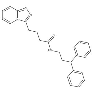 N-(3,3-diphenylpropyl)-4-([1,2,4]triazolo[4,3-a]pyridin-3-yl)butanamide Structure