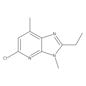3H-Imidazo[4,5-b]pyridine, 5-chloro-2-ethyl-3,7-dimethyl- Structure