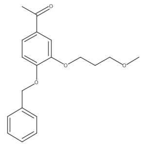 1-(4-(Benzyloxy)-3-(3-methoxypropoxy)phenyl)ethan-1-one Structure