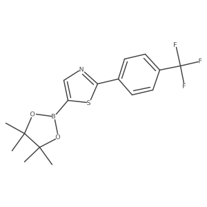 2-(4-Trifluoromethylphenyl)thiazole-5-boronic acid pinacol ester Structure