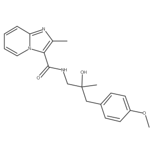 N-[2-Hydroxy-3-(4-methoxyphenyl)-2-methylpropyl]-2-methylimidazo[1,2-A]pyridine-3-carboxamide Structure