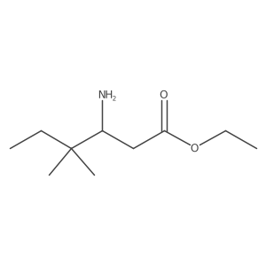 Ethyl 3-amino-4,4-dimethylhexanoate Structure
