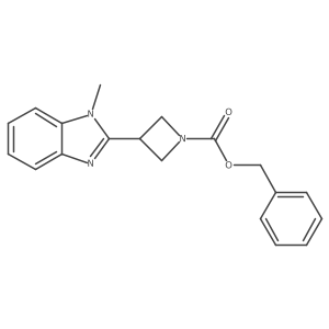 benzyl 3-(1-methyl-1H-benzimidazol-2-yl)azetidine-1-carboxylate Structure
