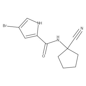 4-bromo-N-(1-cyanocyclopentyl)-1H-pyrrole-2-carboxamide Structure
