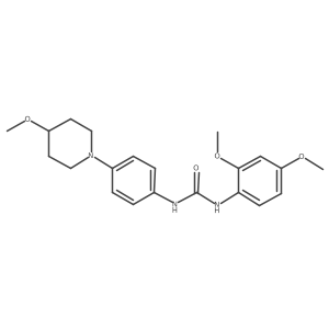 1-(2,4-Dimethoxyphenyl)-3-(4-(4-methoxypiperidin-1-yl)phenyl)urea Structure