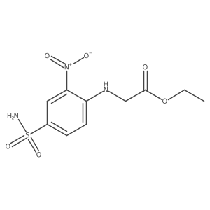 Ethyl 2-[(2-nitro-4-sulfamoylphenyl)amino]acetate结构式