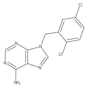 9-(2,5-dichlorobenzyl)-9H-purin-6-amine结构式