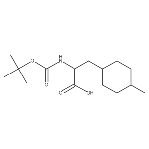 2-{[(Tert-butoxy)carbonyl]amino}-3-(4-methylcyclohexyl)propanoic acid结构式