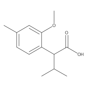 2-(2-Methoxy-4-methylphenyl)-3-methylbutanoic acid结构式