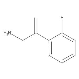 2-(2-Fluorophenyl)prop-2-en-1-amine结构式