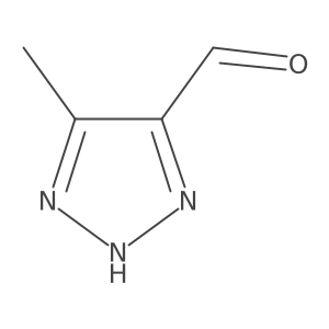 5-Methyl-1H-1,2,3-triazole-4-carbaldehyde结构式
