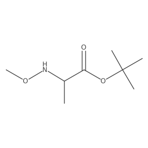 Tert-butyl 2-(methoxyamino)propanoate结构式