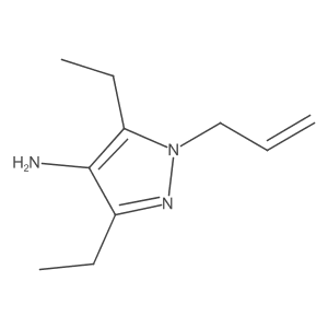 3,5-diethyl-1-(prop-2-en-1-yl)-1H-pyrazol-4-amine Structure