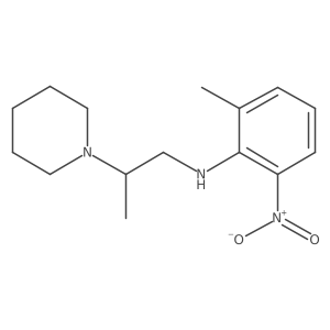 1-Piperidineethanamine, I(2)-methyl-N-(2-methyl-6-nitrophenyl)- Structure