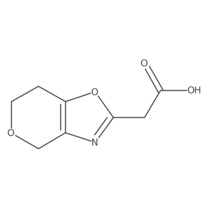 2-{4H,6H,7H-pyrano[3,4-d][1,3]oxazol-2-yl}acetic acid结构式