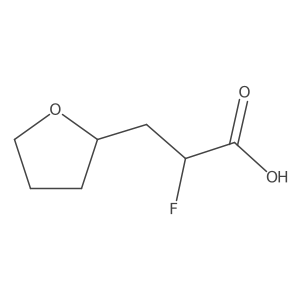2-Fluoro-3-(oxolan-2-yl)propanoic acid Structure