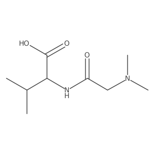 (2R)-2-[2-(dimethylamino)acetamido]-3-methylbutanoic acid结构式
