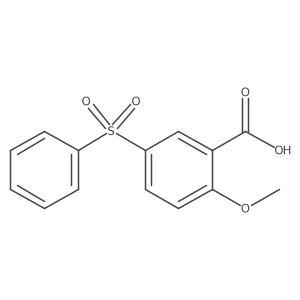 2-Methoxy-5-(phenylsulfonyl)benzoic acid Structure