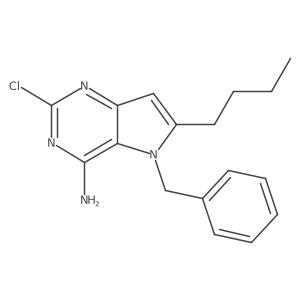 5-Benzyl-n-butyl-2-chloro-5h-pyrrolo[3,2-d]pyrimidin-4-amine Structure