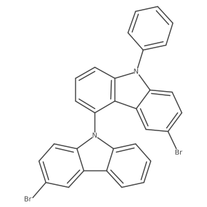 3',6-Dibromo-9-phenyl-9H-4,9'-bicarbazole Structure