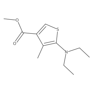 Methyl 5-(diethylamino)-4-methylthiophene-3-carboxylate结构式