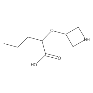 2-(Azetidin-3-yloxy)pentanoic acid结构式
