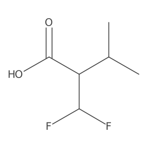 2-(Difluoromethyl)-3-methylbutanoic acid结构式