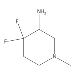 4,4-Difluoro-1-methylpiperidin-3-amine Structure