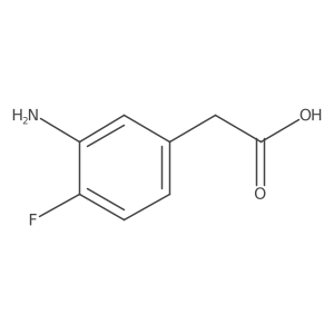 2-(3-Amino-4-fluorophenyl)acetic acid Structure