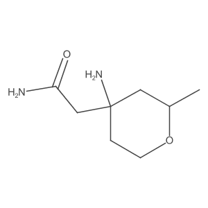 2-(4-Amino-2-methyloxan-4-yl)acetamide Structure