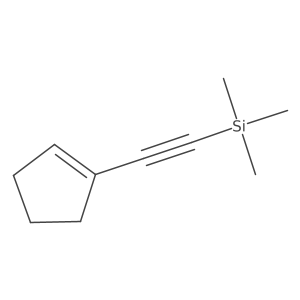 1-[2-(Trimethylsilyl)ethynyl]cyclopentene Structure