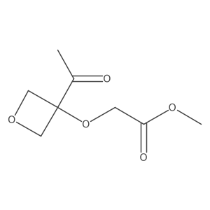 Methyl 2-((3-acetyloxetan-3-yl)oxy)acetate Structure