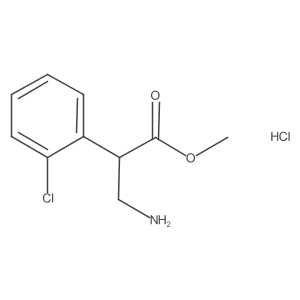 Methyl 3-amino-2-(2-chlorophenyl)propanoate hydrochloride结构式