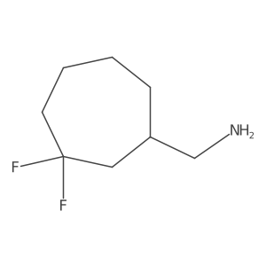 (3,3-Difluorocycloheptyl)methanamine Structure