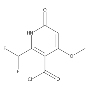 2-(Difluoromethyl)-6-hydroxy-4-methoxypyridine-3-carbonyl chloride结构式