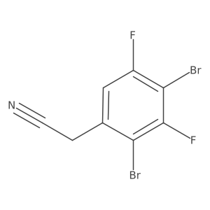 2,4-Dibromo-3,5-difluorophenylacetonitrile Structure
