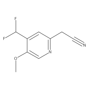 2-(4-(Difluoromethyl)-5-methoxypyridin-2-yl)acetonitrile结构式