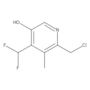 2-(Chloromethyl)-4-(difluoromethyl)-5-hydroxy-3-methylpyridine结构式