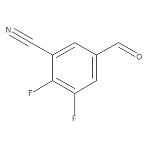 2,3-Difluoro-5-formylbenzonitrile Structure