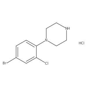 1-(4-Bromo-2-chlorophenyl)piperazine hydrochloride结构式