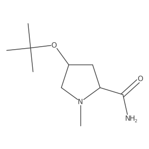 4-(tert-Butoxy)-1-methylpyrrolidine-2-carboxamide Structure