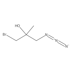 1-Azido-3-bromo-2-methylpropan-2-ol结构式