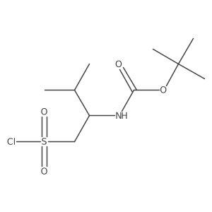 Tert-butyl N-[1-(chlorosulfonyl)-3-methylbutan-2-YL]carbamate Structure