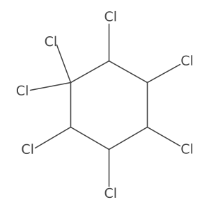 Heptachlorocyclohexane, (gamma-) Structure