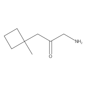 1-Amino-3-(1-methylcyclobutyl)propan-2-one结构式